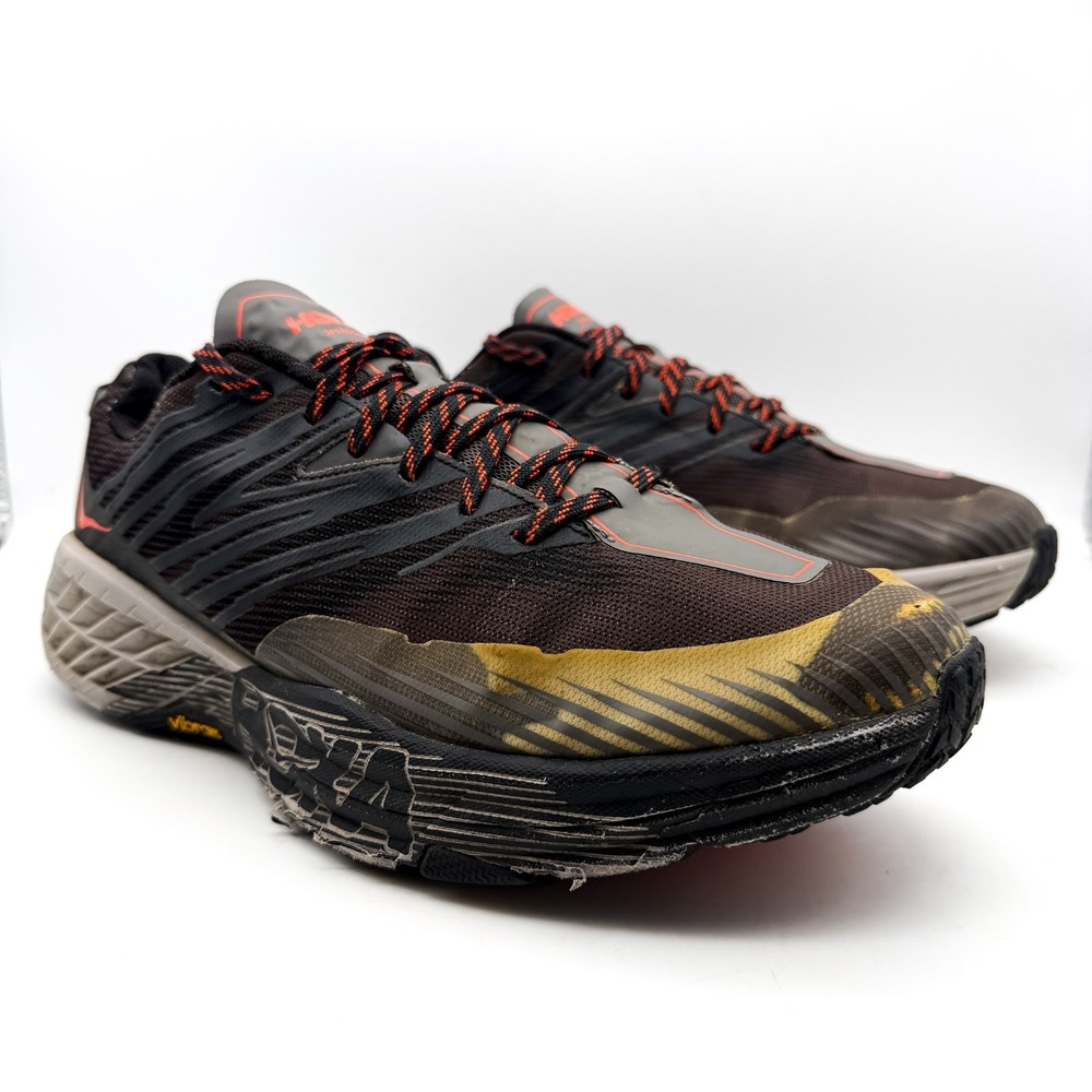 Hoka One One Speedgoat 4 Wide Men Size 13 EE 1106528-DGGA Dark Gull Gray Shoes
